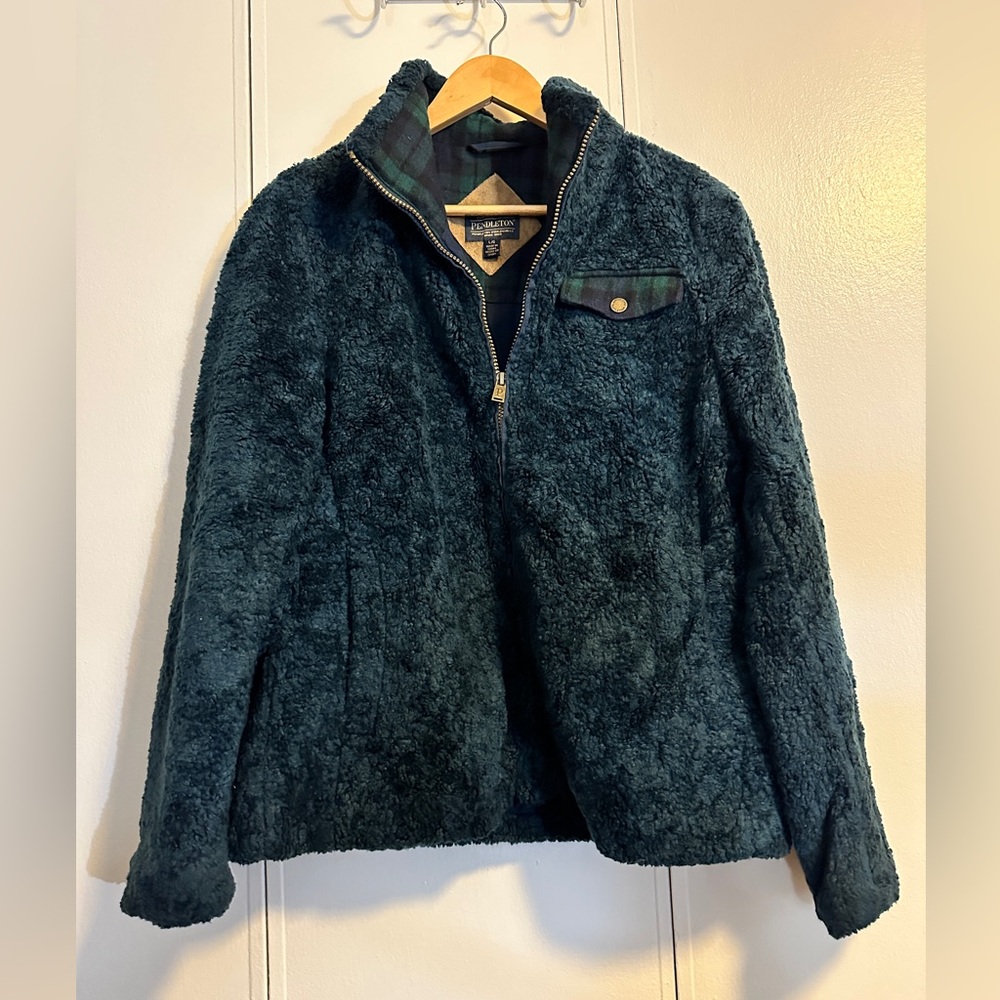 Pendleton Blue Fluffy Pullover